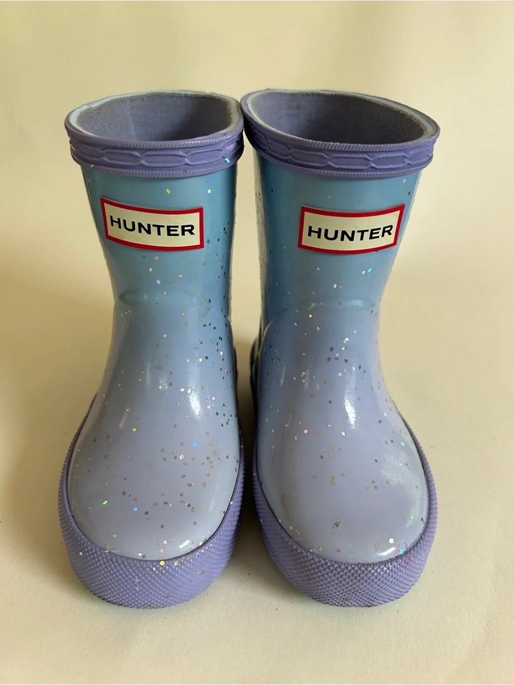 Hunter Toddler Girl Purple Glitter Rain Boots